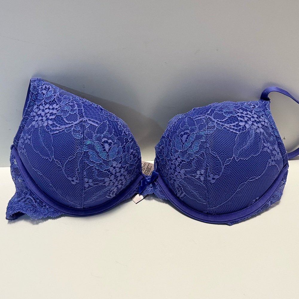 La SENZA Lace Underwire Bra - Blue 34B Royal Blue